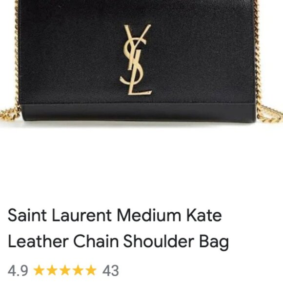 YSL Kate Monogram patent clutch bag - Picture 17 of 17